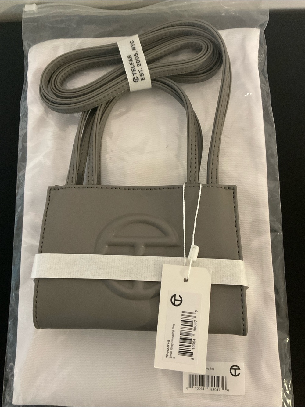Telfar Small Tote Mini Bag in Grey